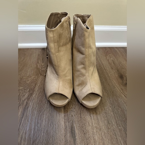 Tan Ankle Booties - Picture 1 of 11